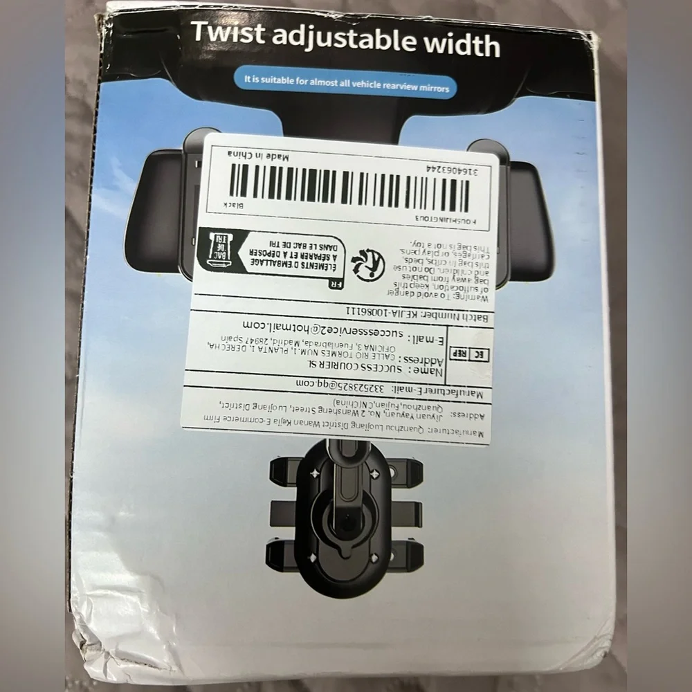 Twist Adjustable Rearview Mirror Mount - Picture 2 of 6